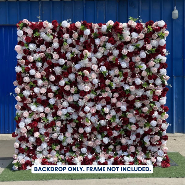 Artificial Floral Event Wall Backdrop – Style 76