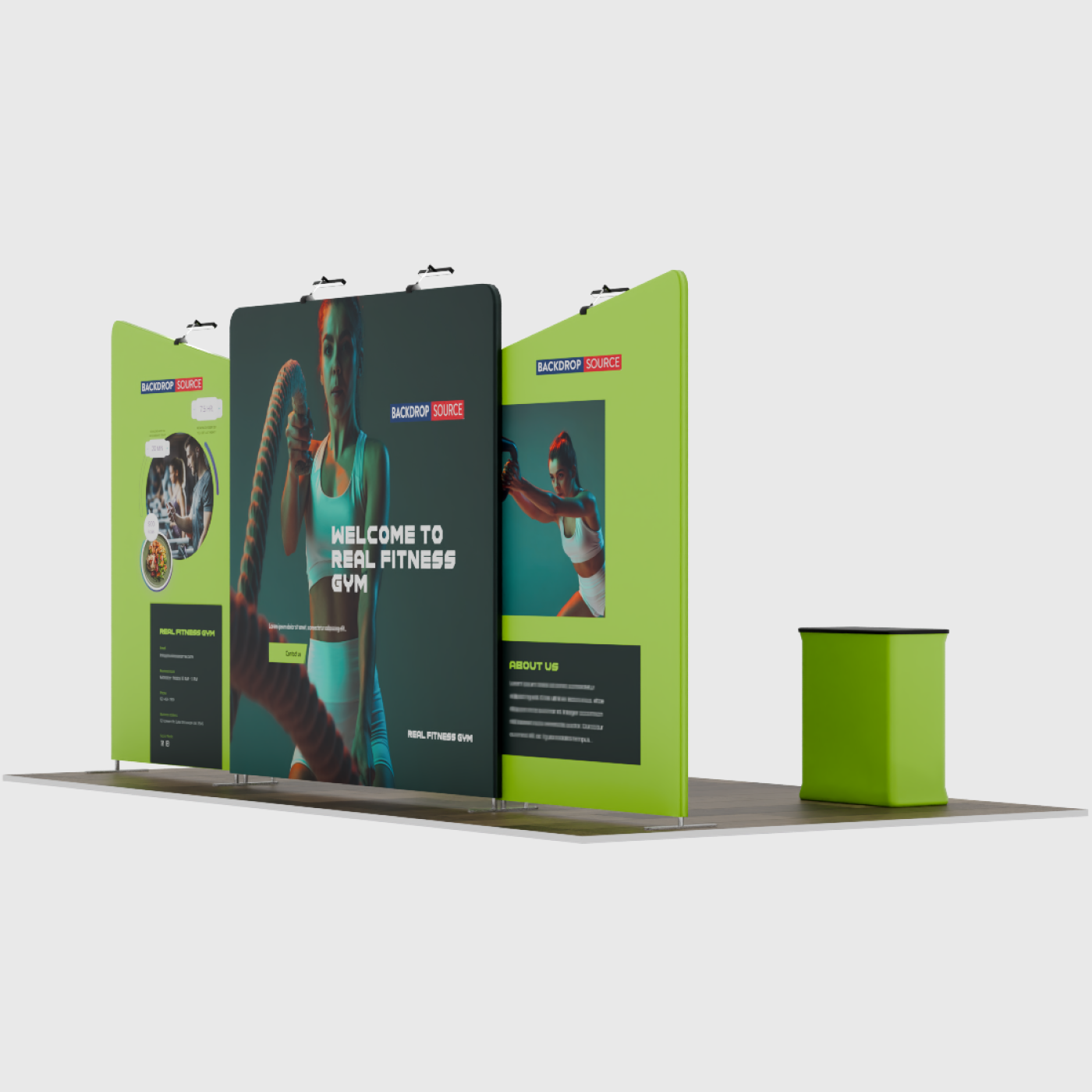 Portable Exhibit Display 20ft x 10ft - Model 6