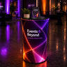 Banco Ovale Pop-Up in Tessuto Retroilluminato