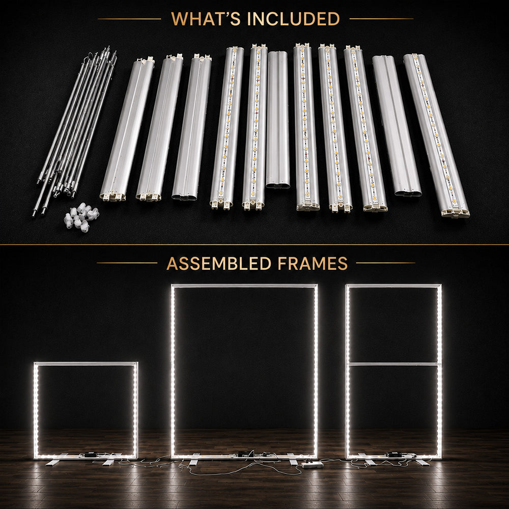 Backlit SEG Fabric Display Frame - 3.15inch Depth Aluminum Profile