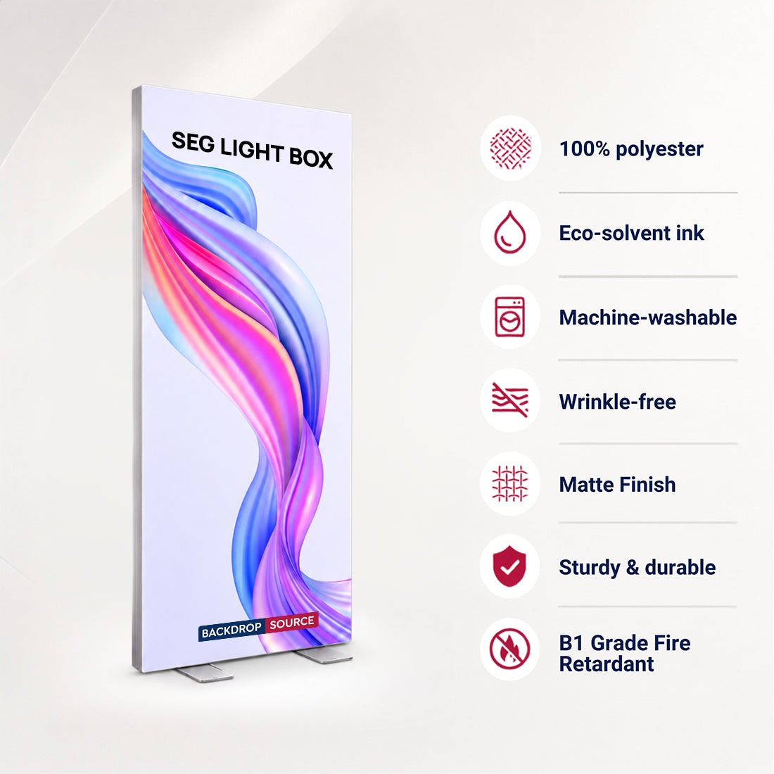 Backlit SEG Fabric Display Frame - 3.15inch Depth Aluminum Profile