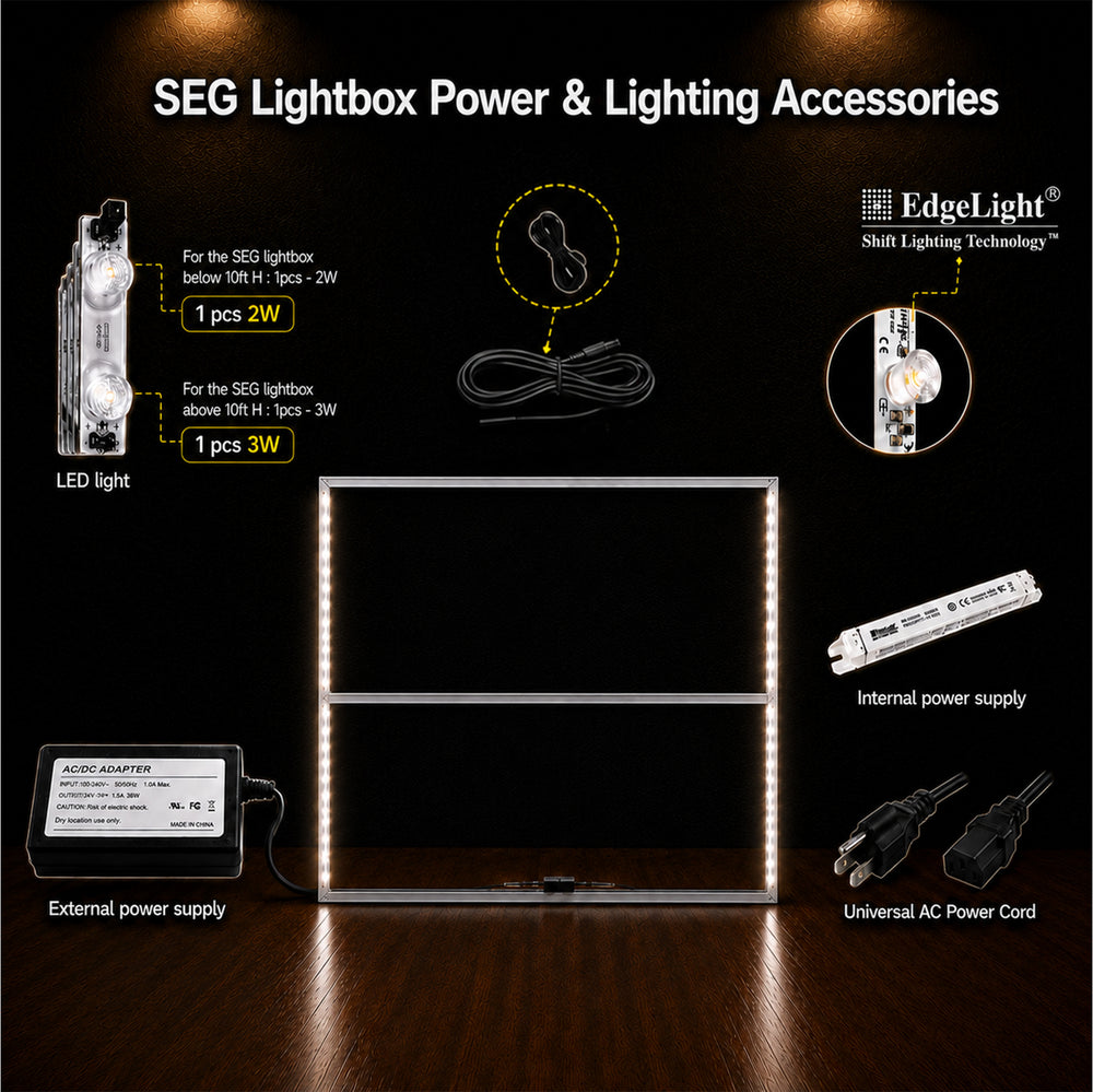 Backlit SEG Fabric Display Frame - 120mm Depth Aluminum Profile