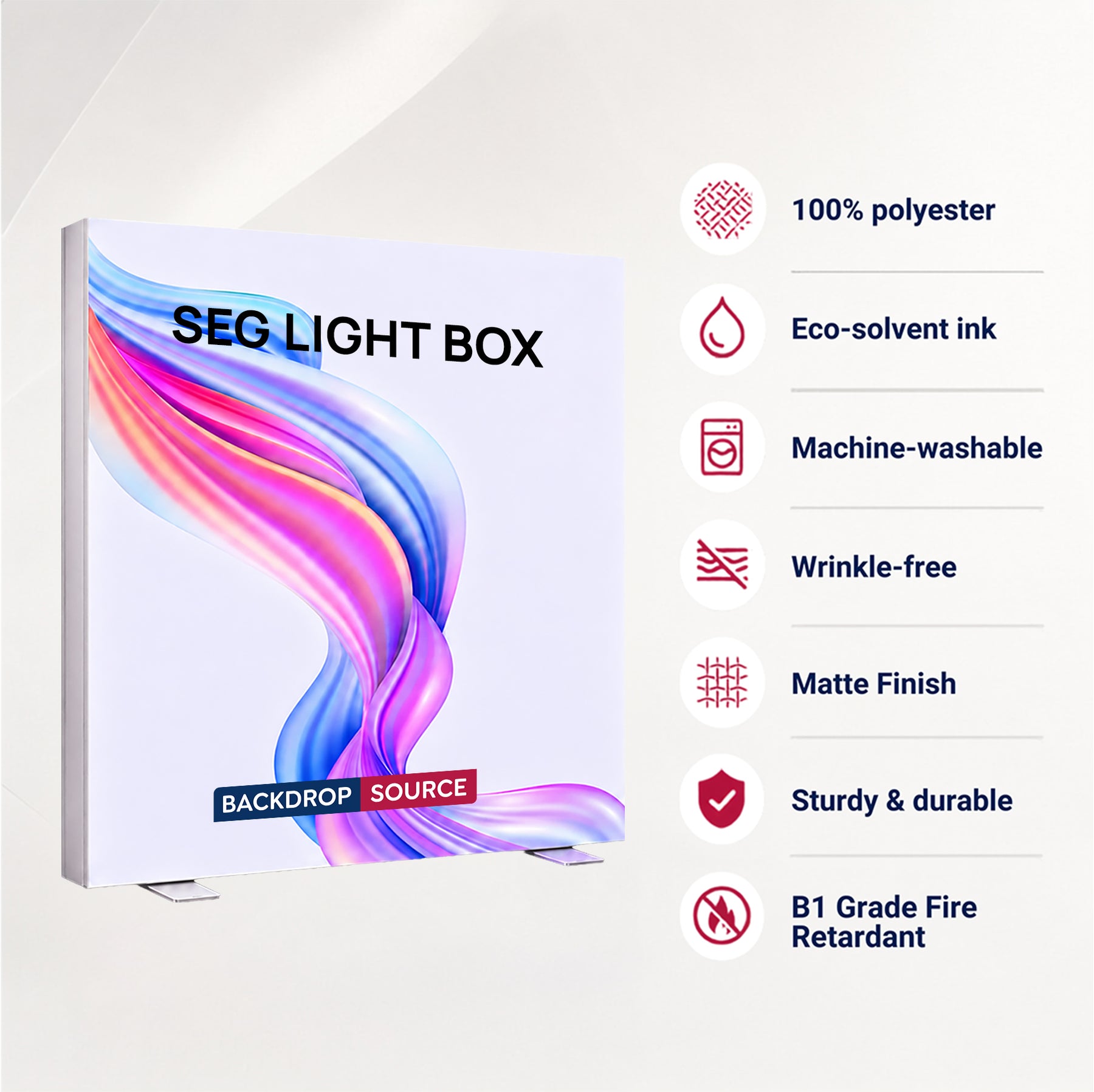 Backlit SEG Fabric Display Frame - 120mm Depth Aluminum Profile