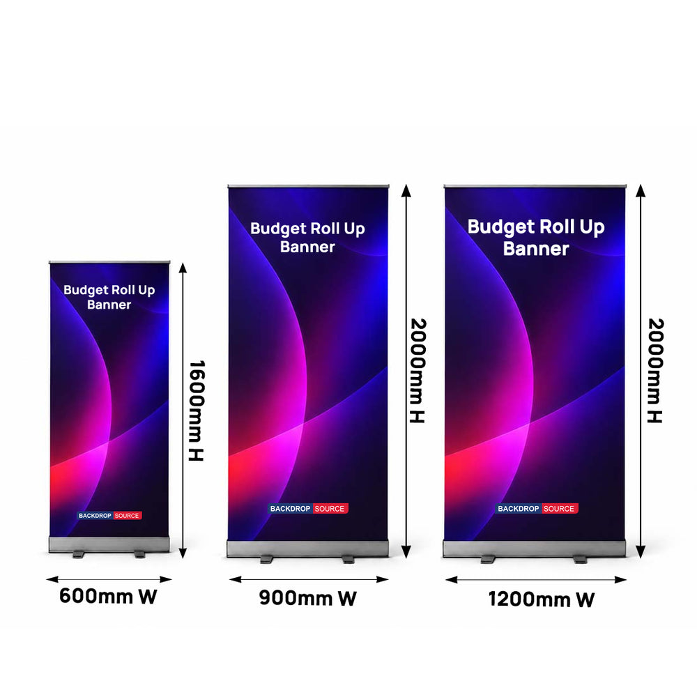 Banner arrotolabile con budget