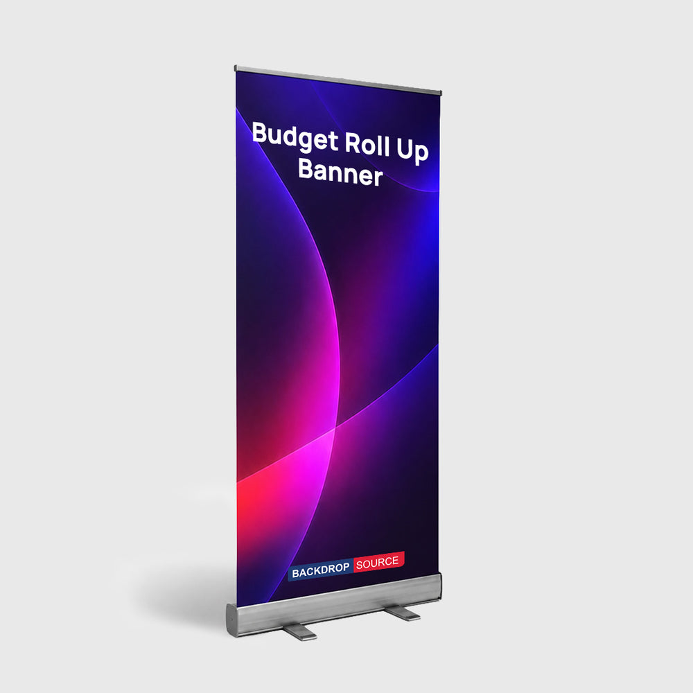 Banner arrotolabile con budget