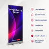 Banner arrotolabile con budget