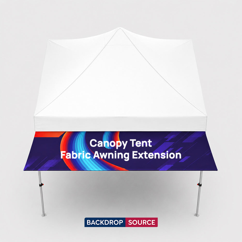 Tenda a baldacchino con estensione parasole in tessuto