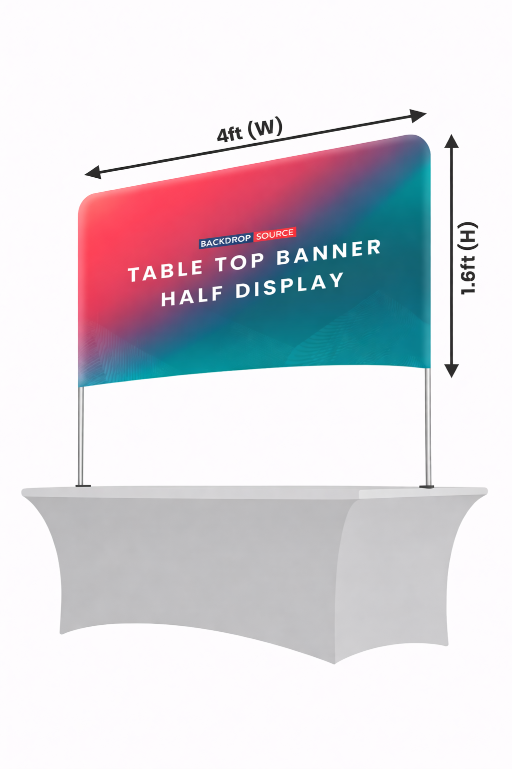 Banner da tavolo - Metà esposizione
