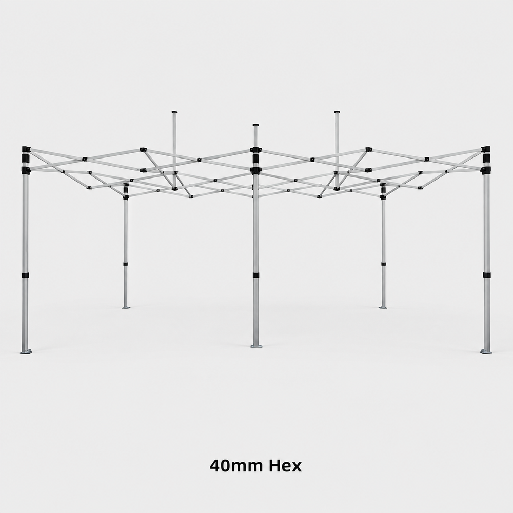 4.5m x 3m Canopy Tent with Peak Flag Kit