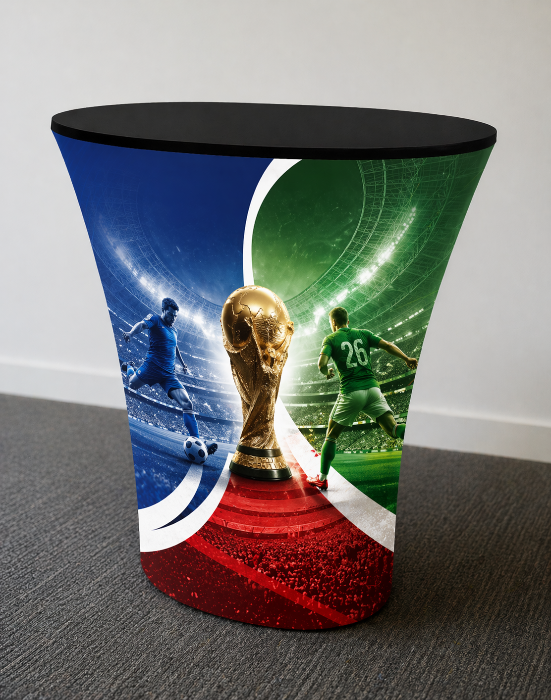 FIFA 2026 Round Fabric Display Counter