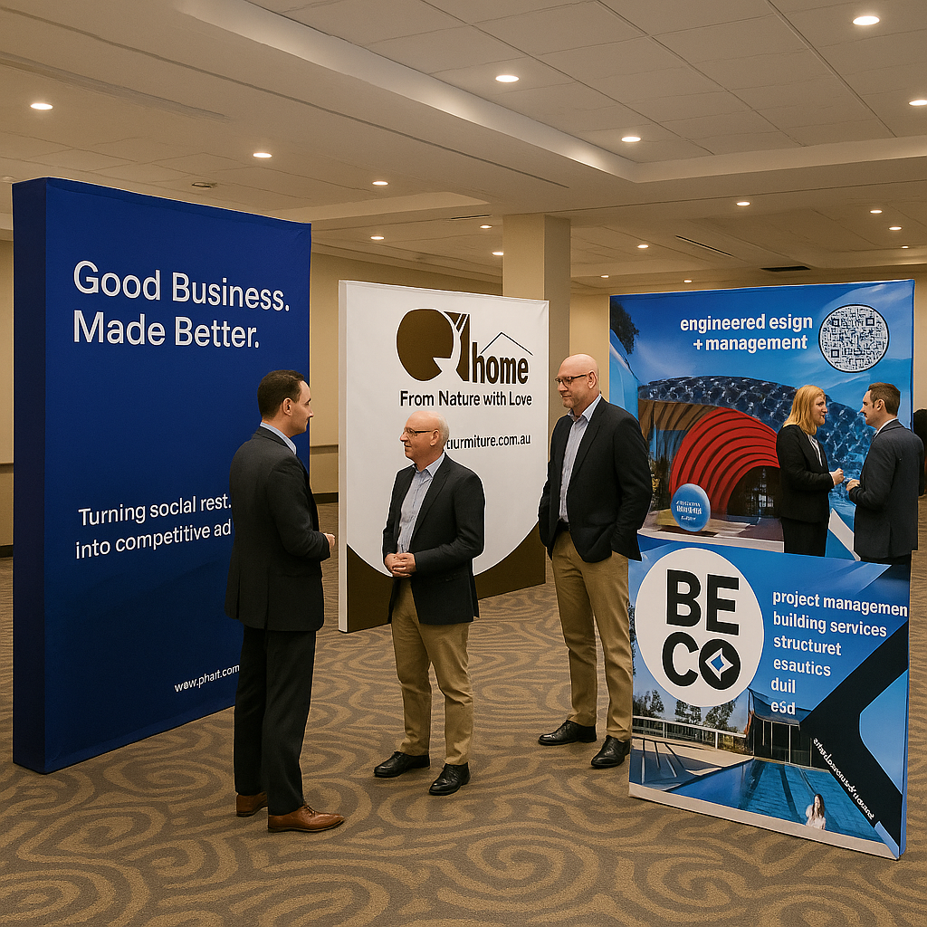 Parete multimediale in velcro dritto pop-up