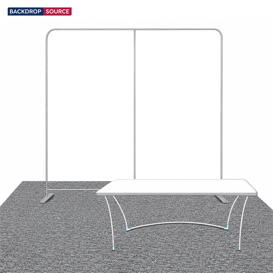 Compact 3mx3m Booth Kit with Backwall and Table Cover