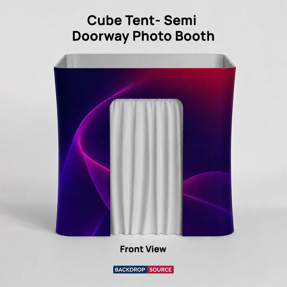 Cabina Fotografica con Tenda Cubo - Semidoppia