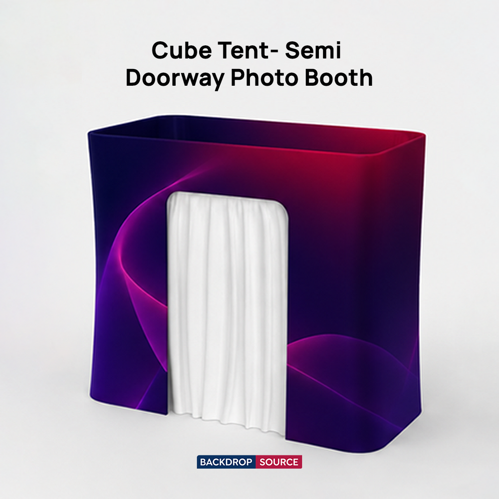 Cabina Fotografica con Tenda Cubo - Semidoppia