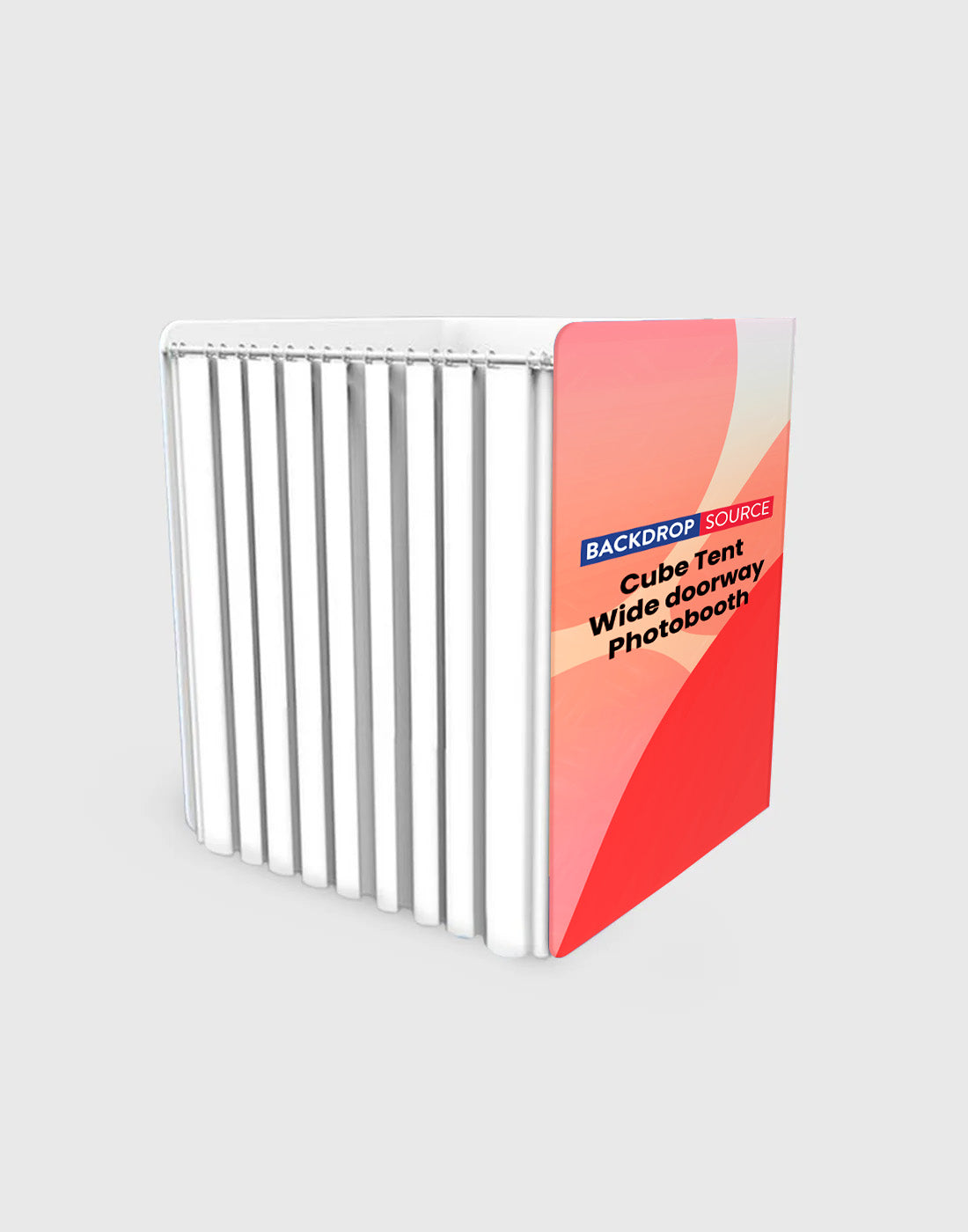 Tenda cubo - Photobooth con porta larga