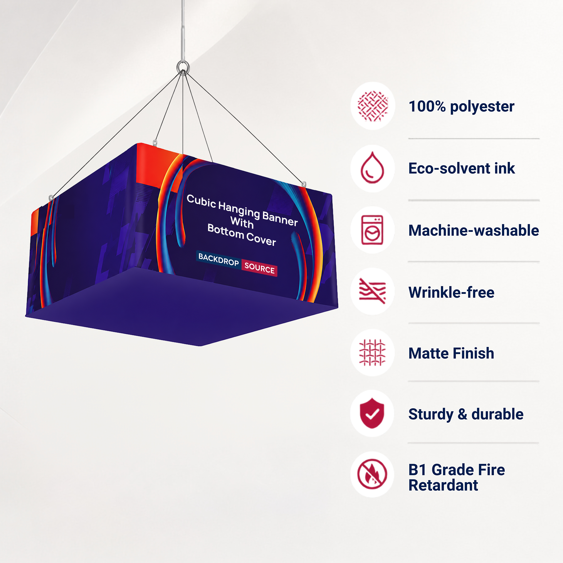 Banner sospeso cubico Sky Tube