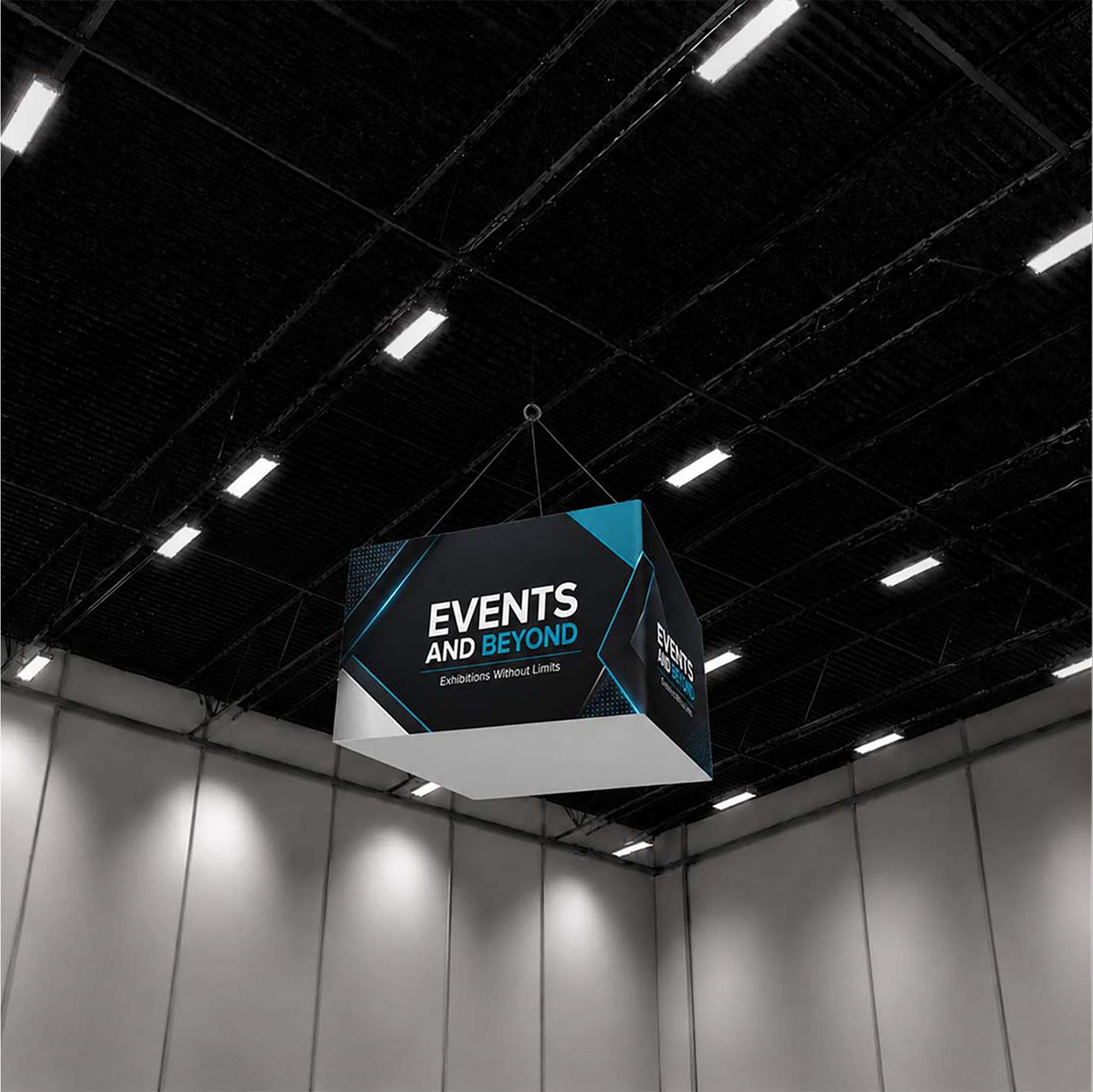 Banner sospeso cubico Sky Tube