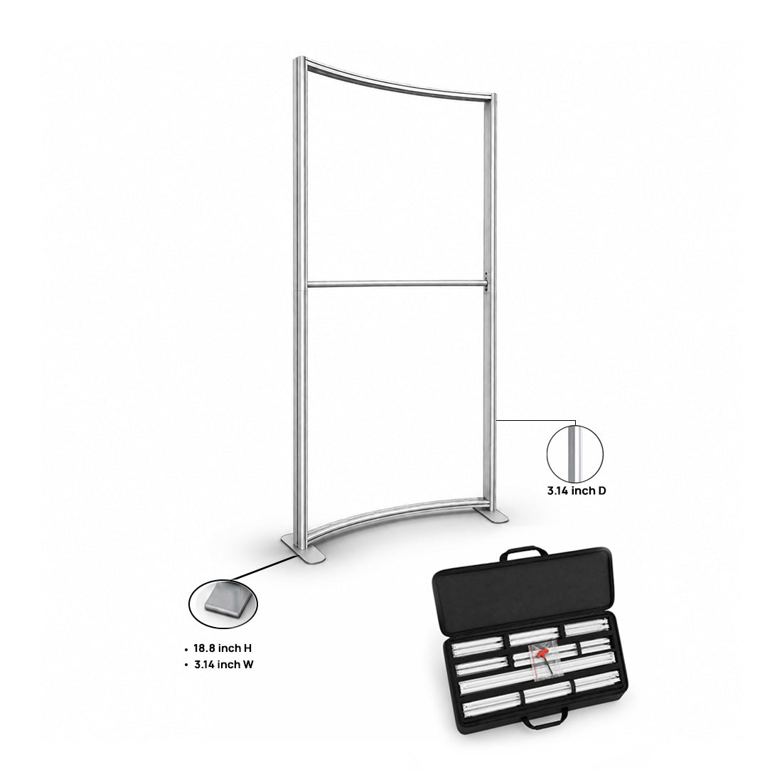 Curved SEG Fabric Display
