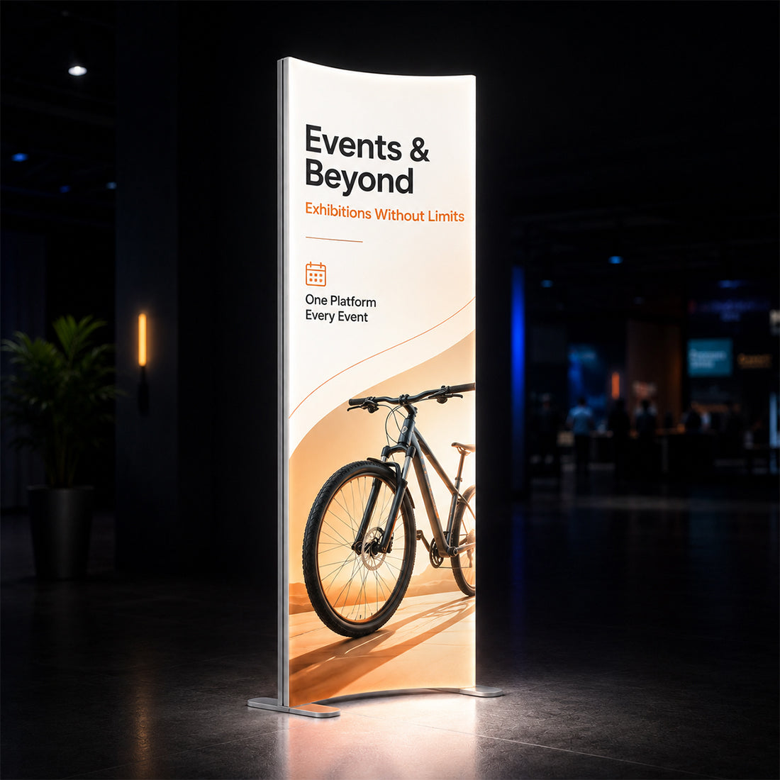 Curved SEG Fabric LED Light Box Display