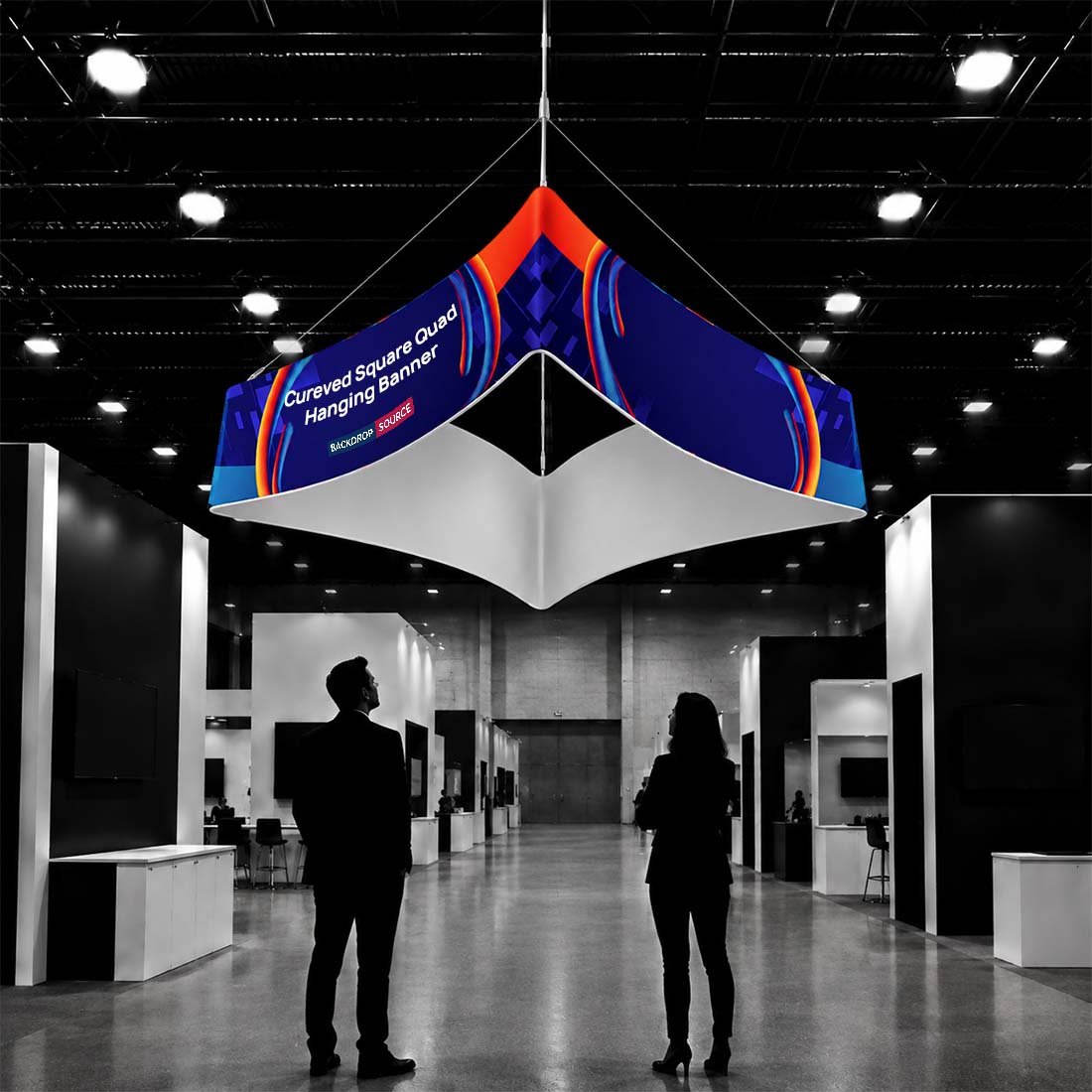Banner sospeso Sky Tube Ellipse - a faccia in giù