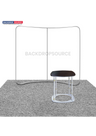 Kit espositivo curvo Exhibit Pro 3 in 1 da 3 m x 3 m con luci Illume