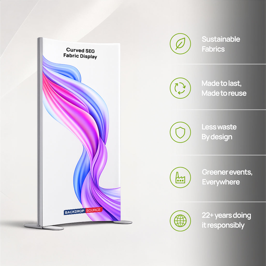 Curved SEG Fabric Display