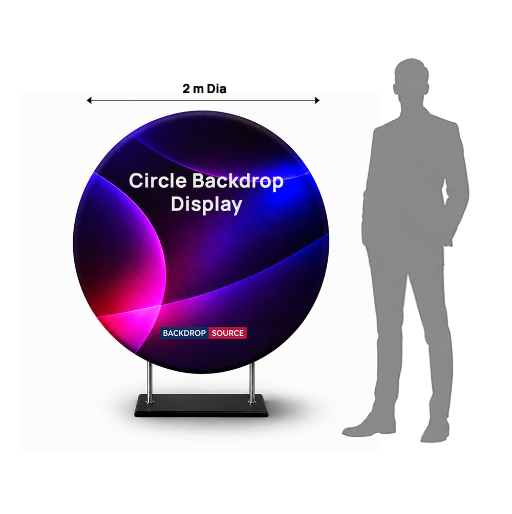 Espositore Backdrop Circolare in Tessuto Personalizzato