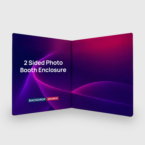 Custom Printed 2 Sided Photo booth Enclosure