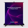 Custom Printed Fabric Retractable & Collapsible Display