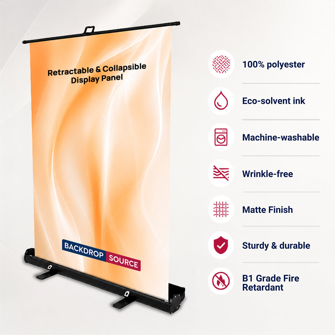 Custom Printed Fabric Retractable & Collapsible Display Panel