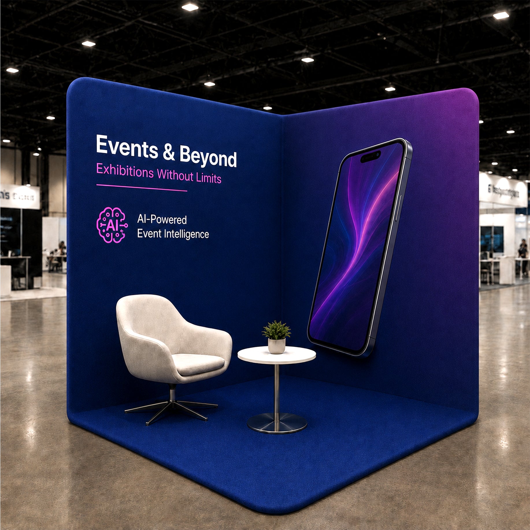 Stand espositivo stampato personalizzato (copre 2 pareti)