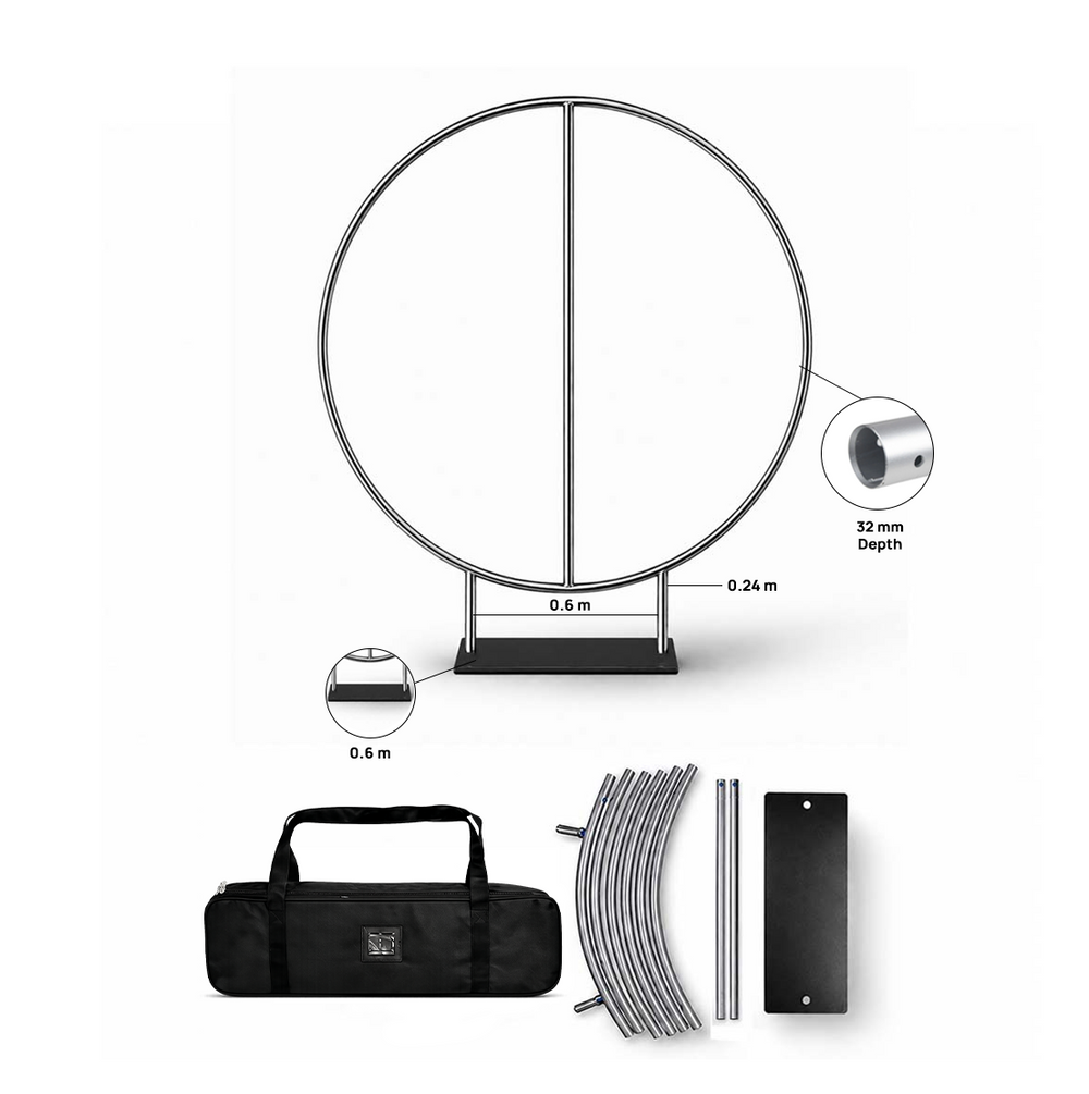 Espositore Backdrop Circolare in Tessuto Personalizzato