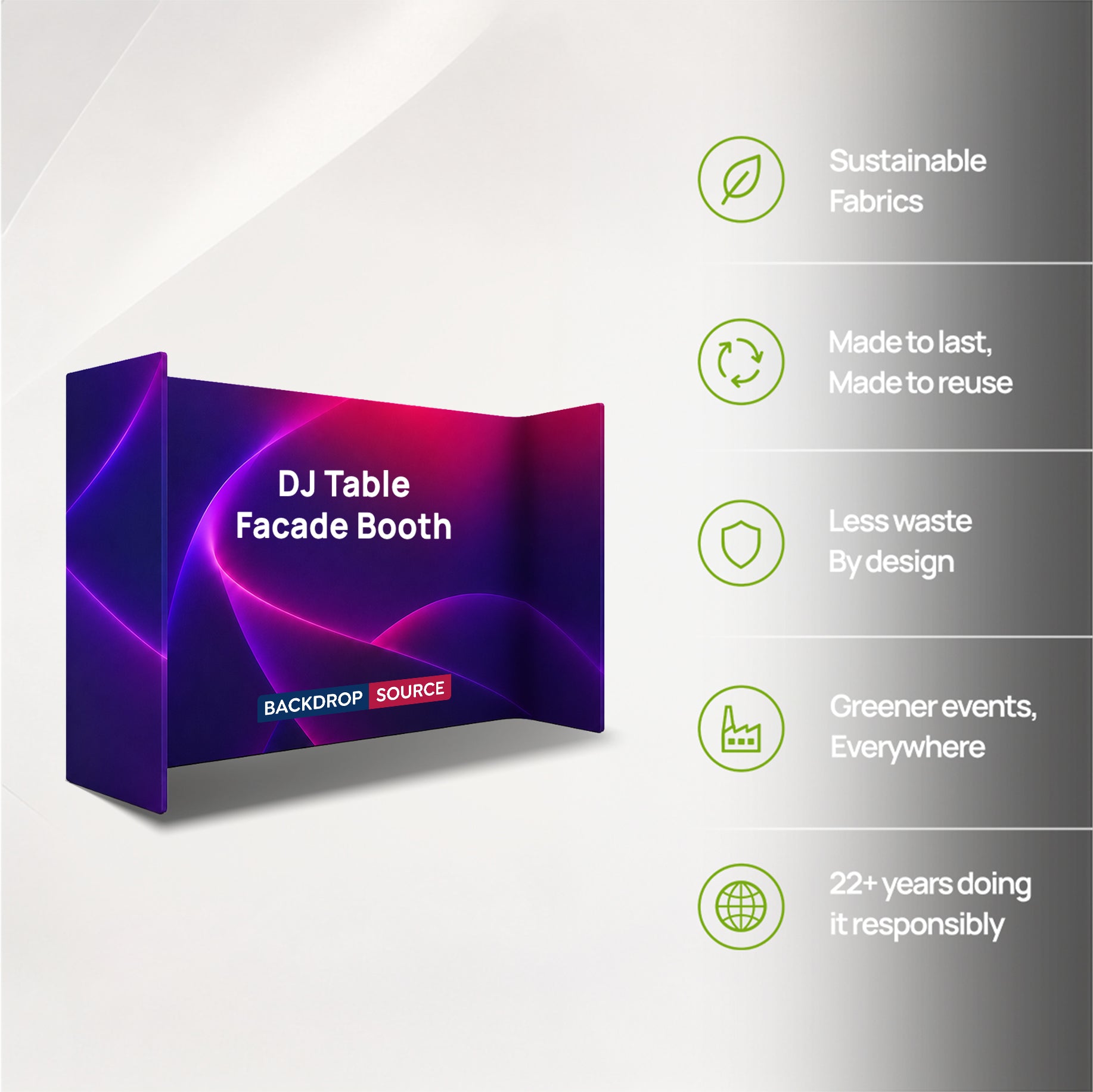 Tavolo DJ Facciata Stand