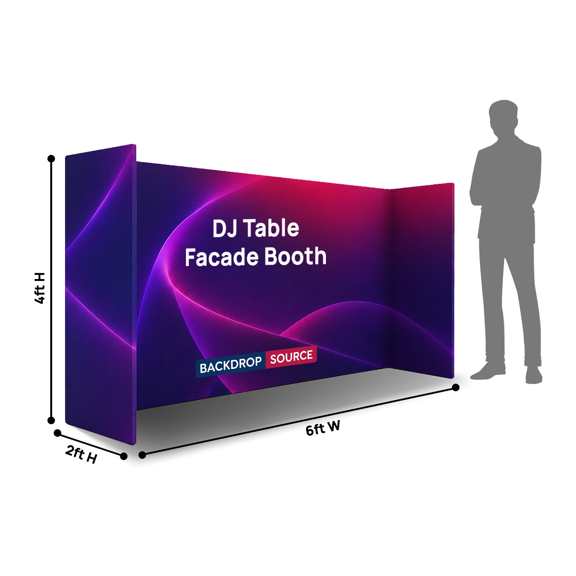 Tavolo DJ Facciata Stand