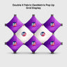 Espositore Pop-Up a Griglia GeoMetrix in Tessuto Double X