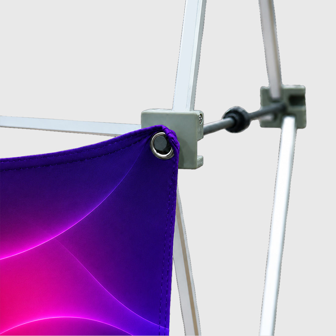 Double X Fabric GeoMetrix Pop Up Grid Display