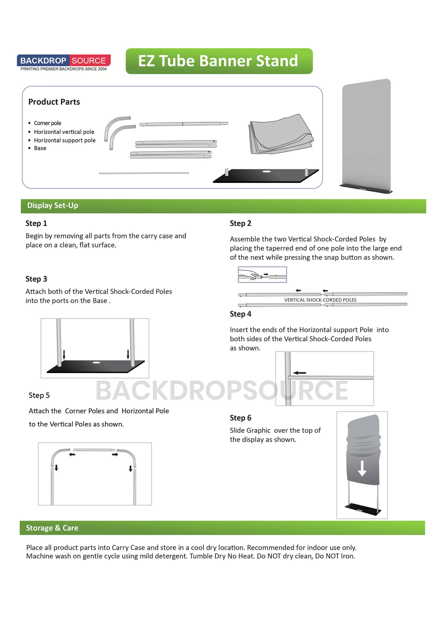 EZ Fabric Banner Stands for Trade Show Displays