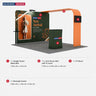 Economy L Arch TV Display Exhibition Kit for 3m Wide Booths