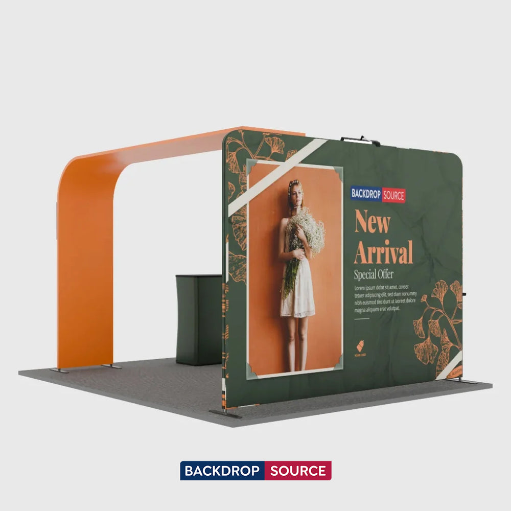 Economy L Arch TV Display Exhibition Kit for 3m Wide Booths