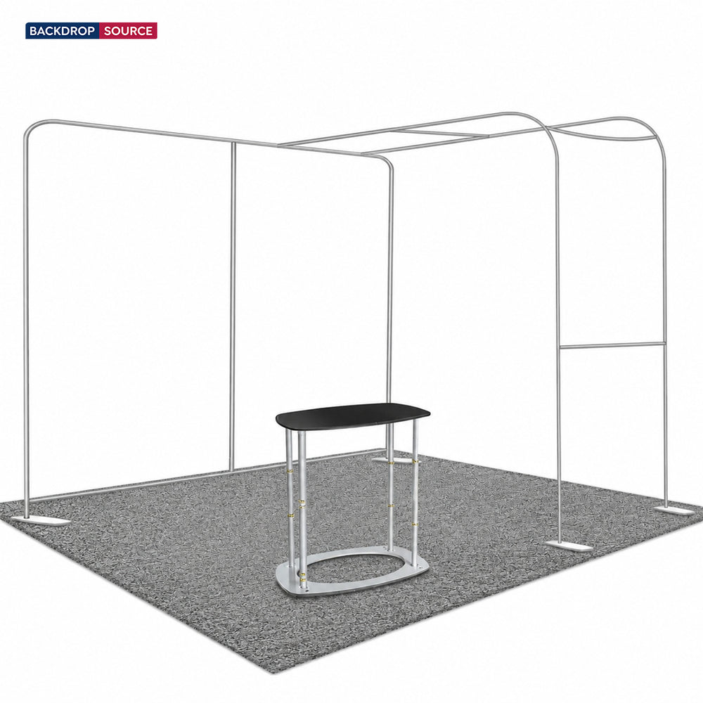 Economy L Arch TV Display Exhibition Kit for 3m Wide Booths