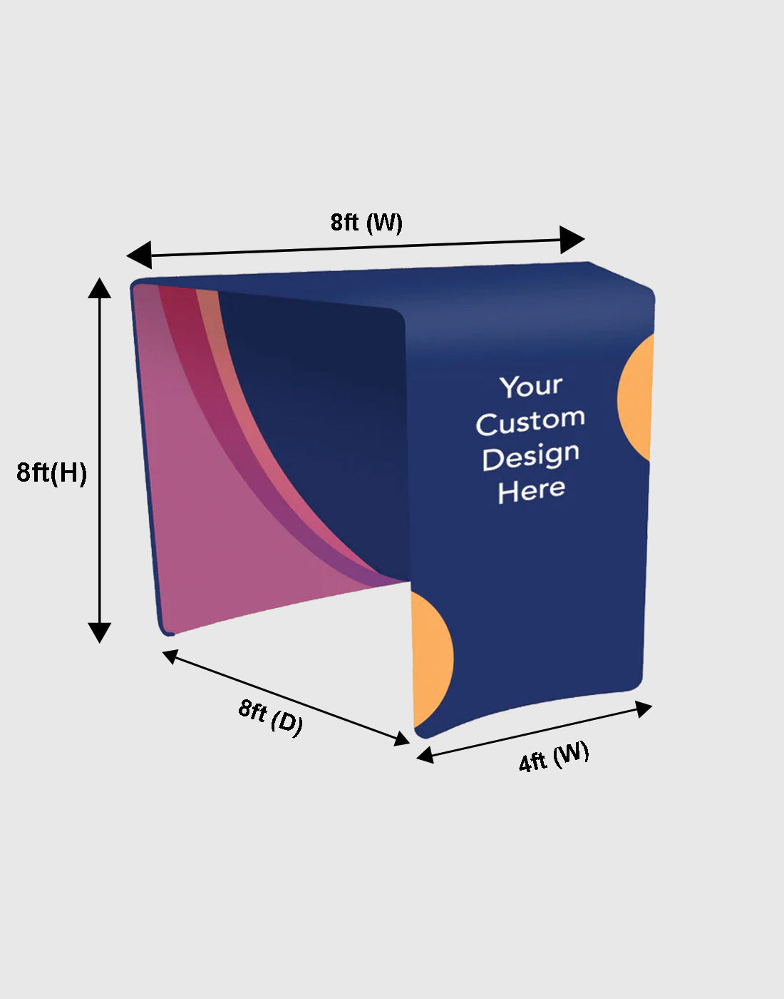 Entrance Arc Display Media Wall for Exhibition Booth – Backdropsource