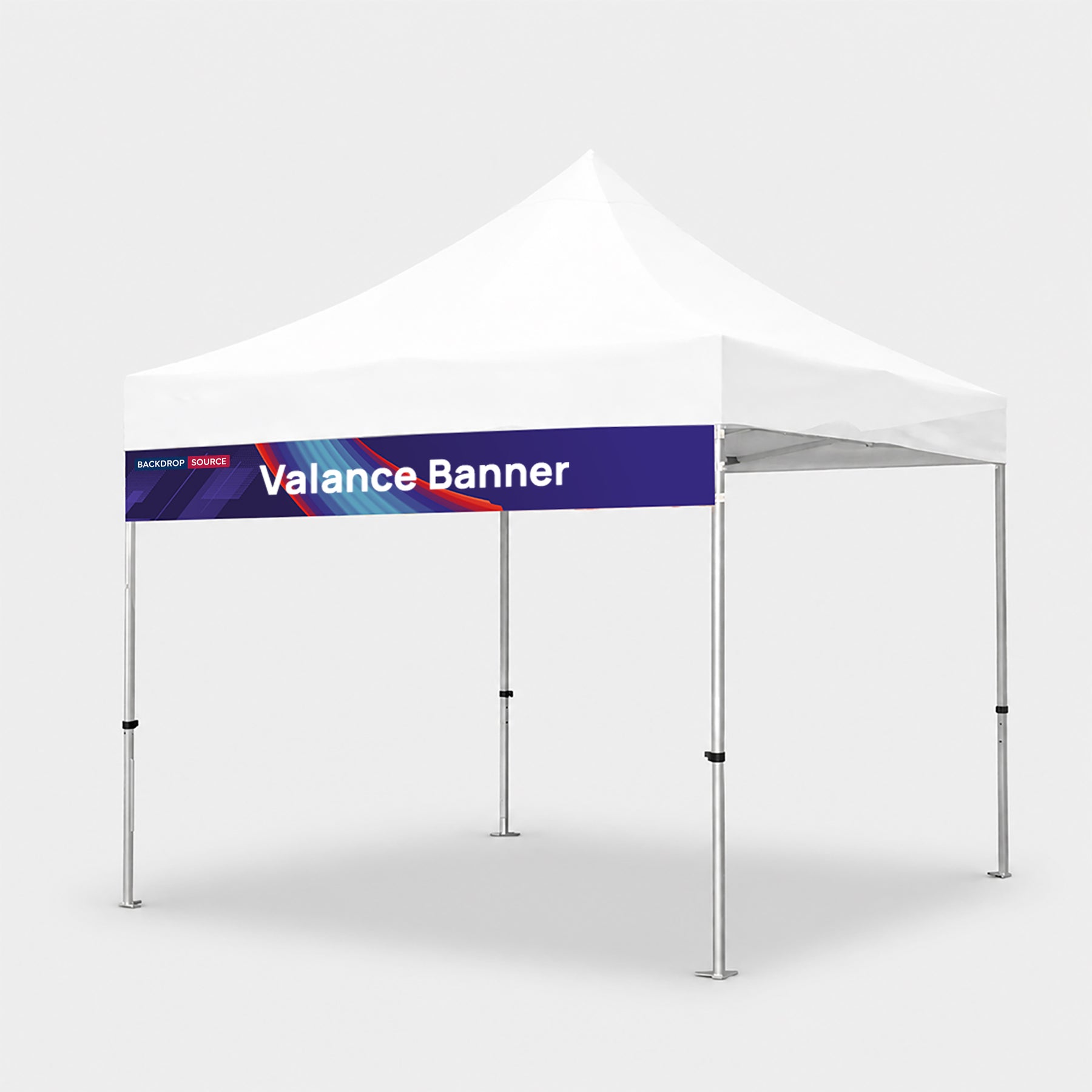 Tenda a baldacchino in tessuto con mantovana Prezzo normale