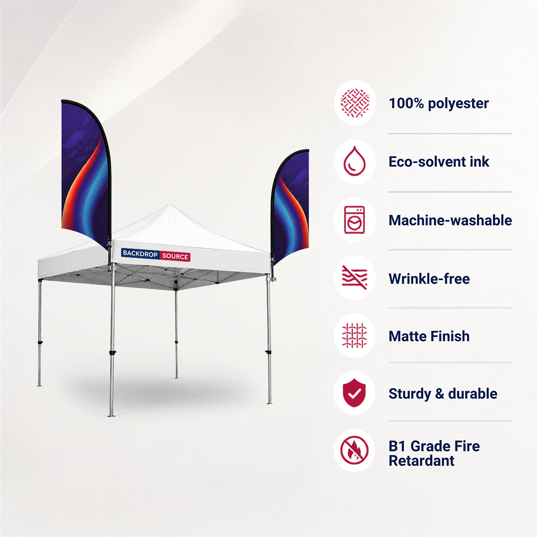 Tenda da campeggio personalizzata per impieghi gravosi (6,5 piedi x 10 piedi)
