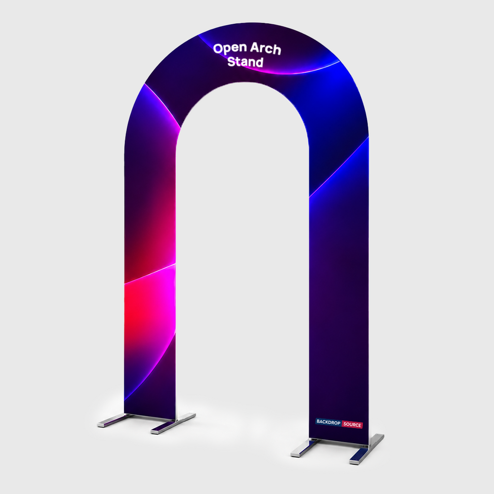 Fabric Full Open Arch Stand