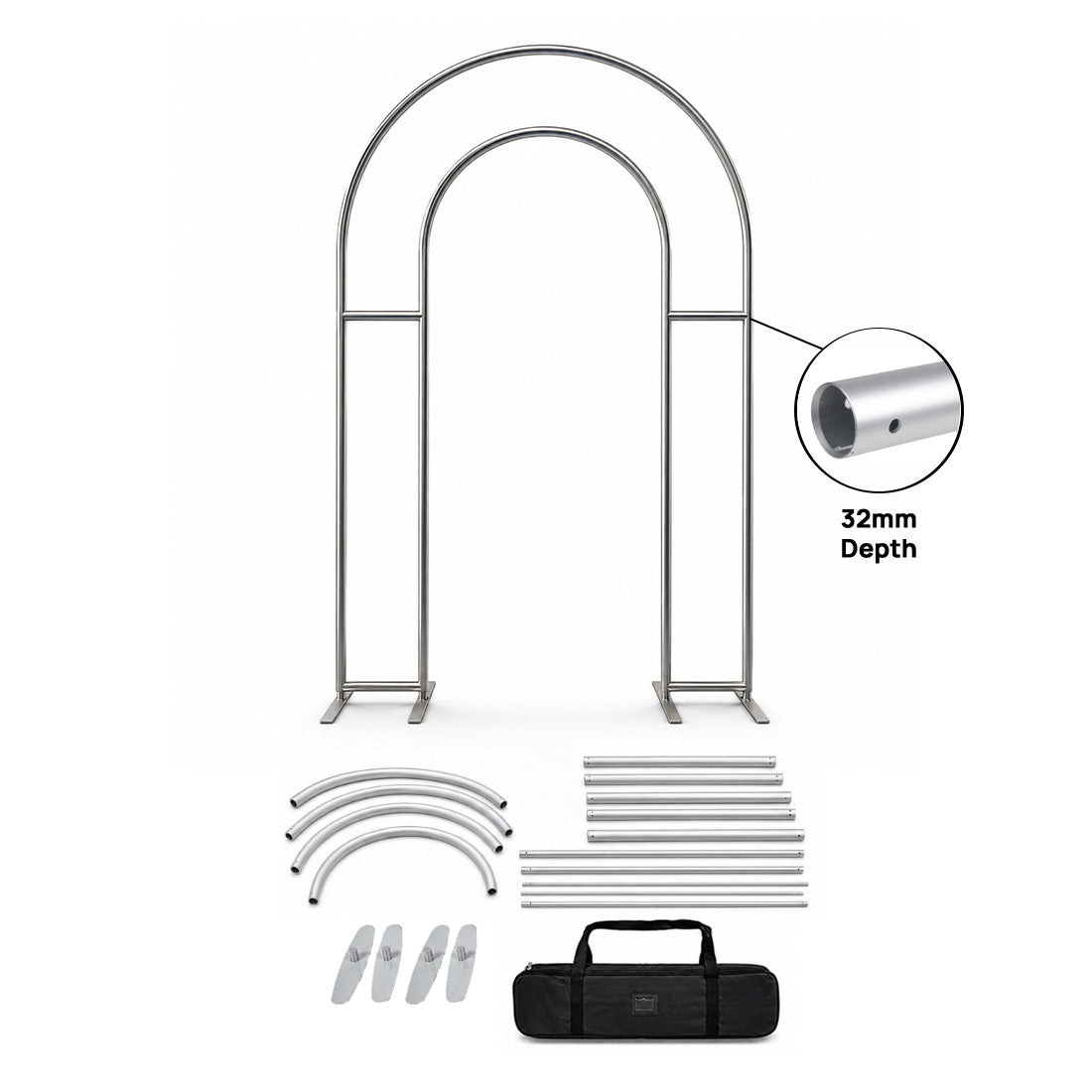 Fabric Full Open Arch Stand
