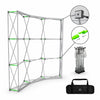 Kit parete posteriore curva Popup con luci di serraggio