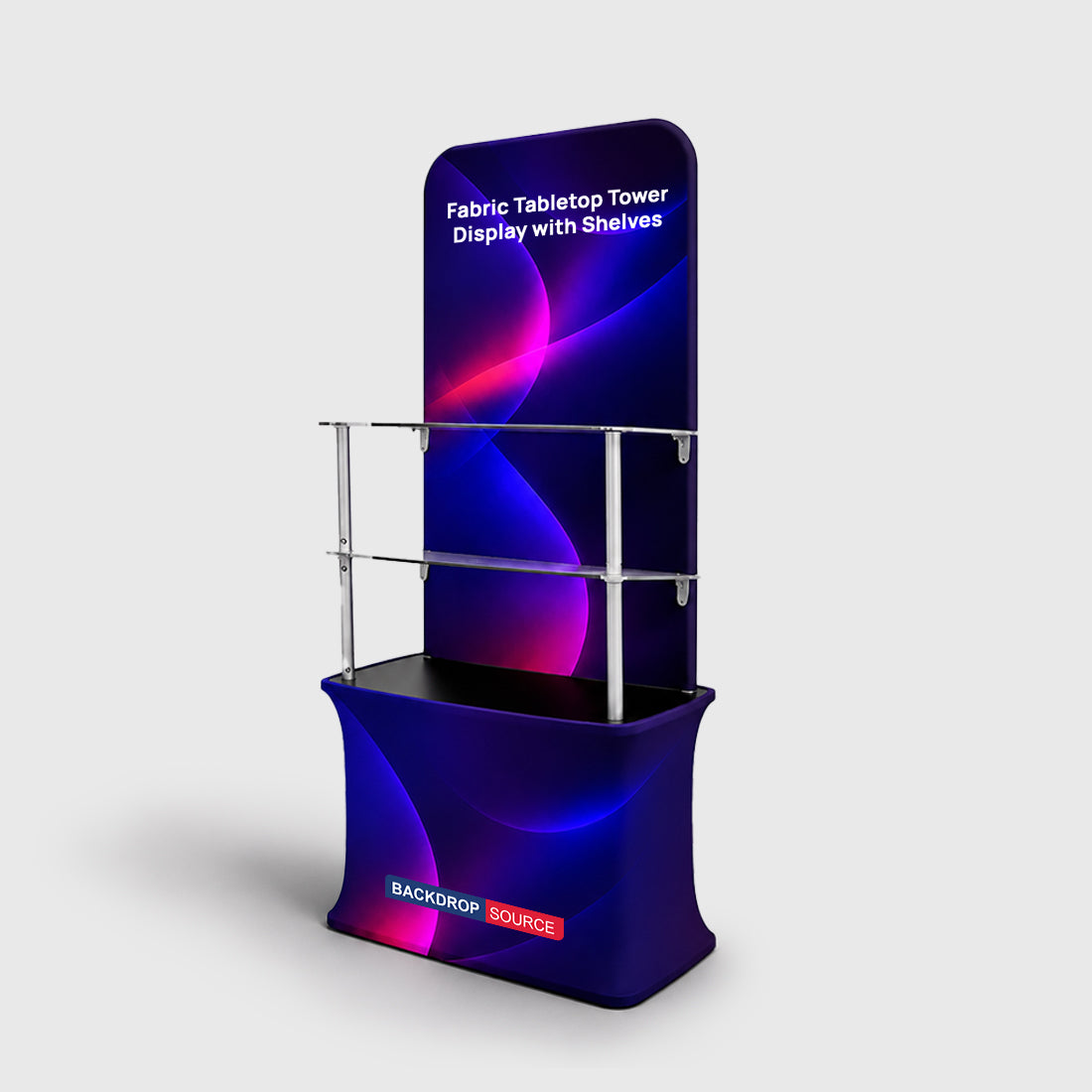 Banco espositivo in tessuto rettangolare (per podi e stand espositivi)