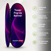 Banner pop-up rotondi (stampati su entrambi i lati)
