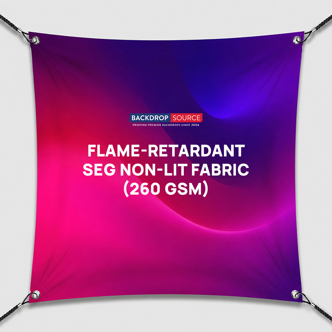 Flame-Retardant SEG Non-lit Fabric (260 GSM)