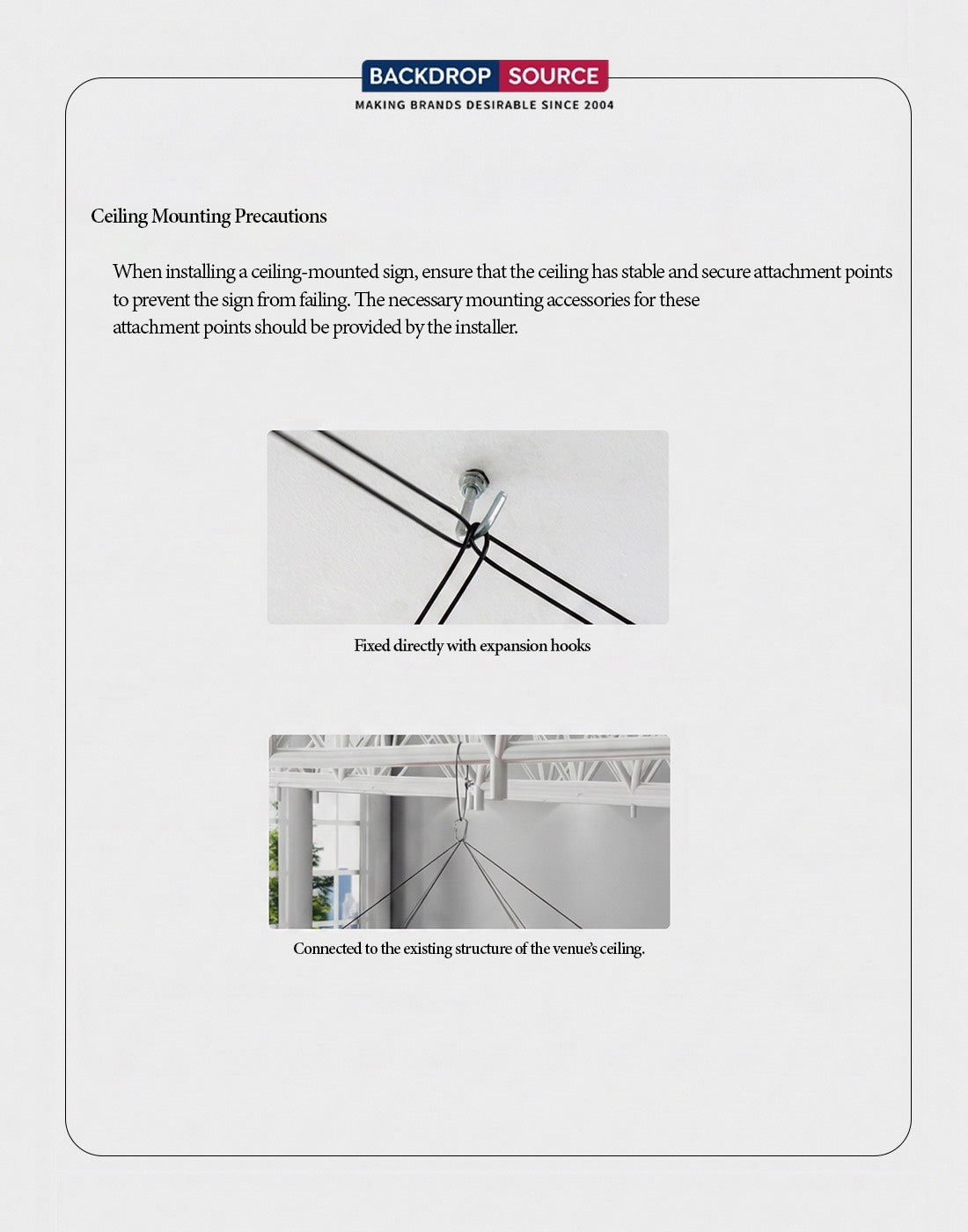 Backlit Cubic Hanging Banner